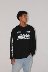 Long Sleeve Motorist Shirt - Black