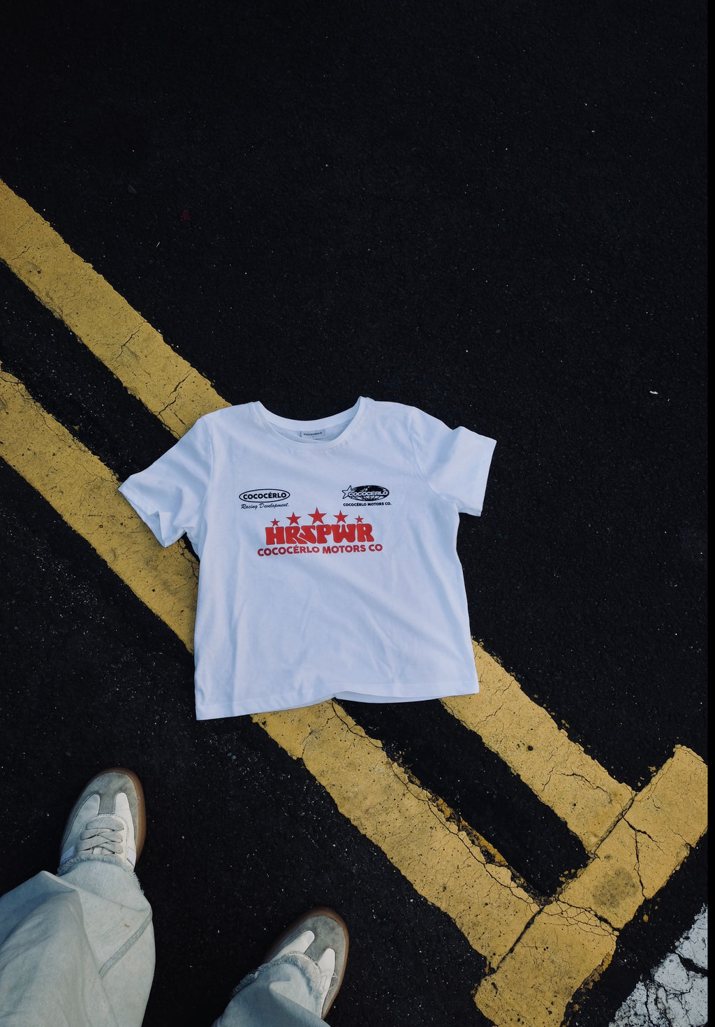 Baby Racing Tee - White