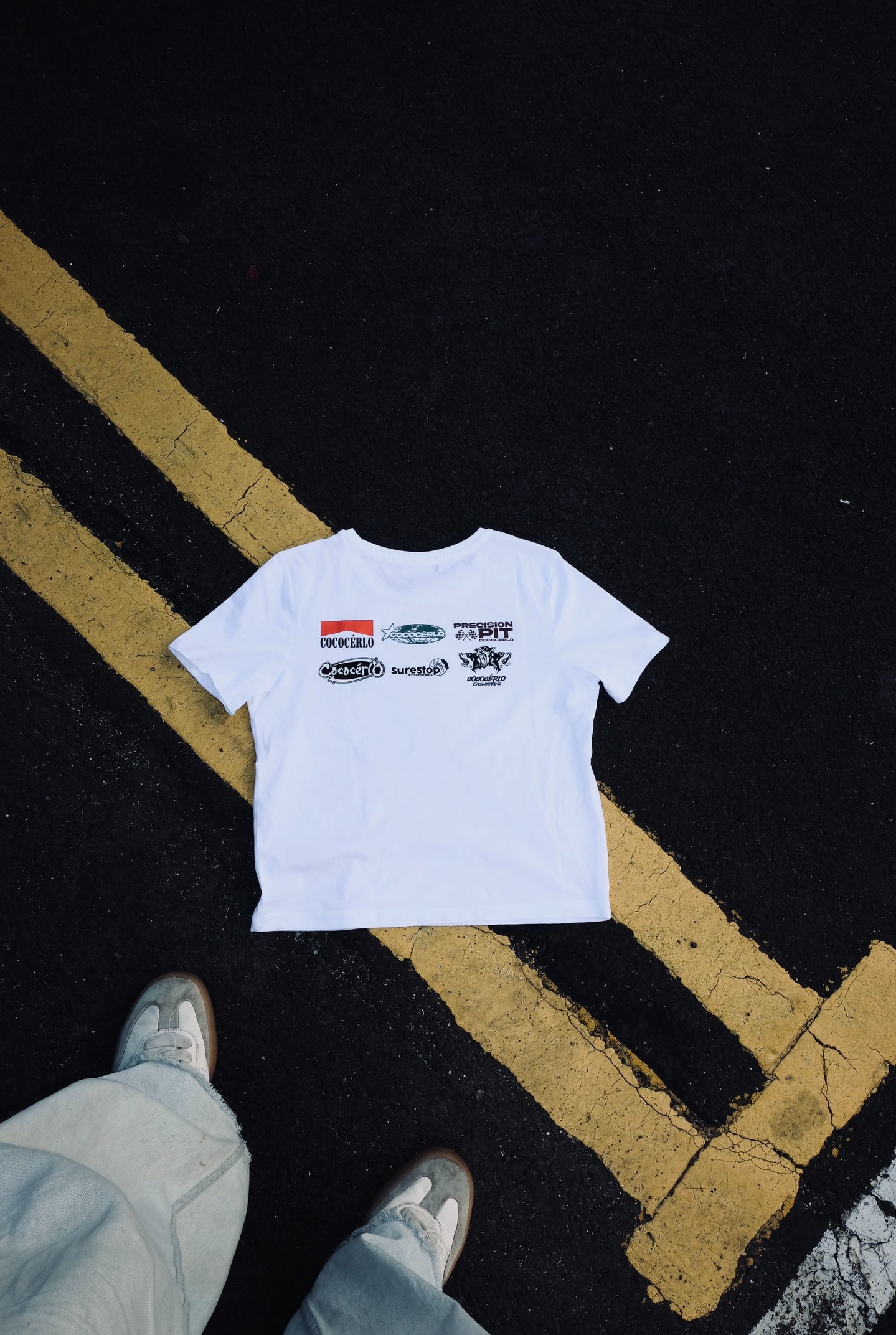 Baby Racing Tee - White