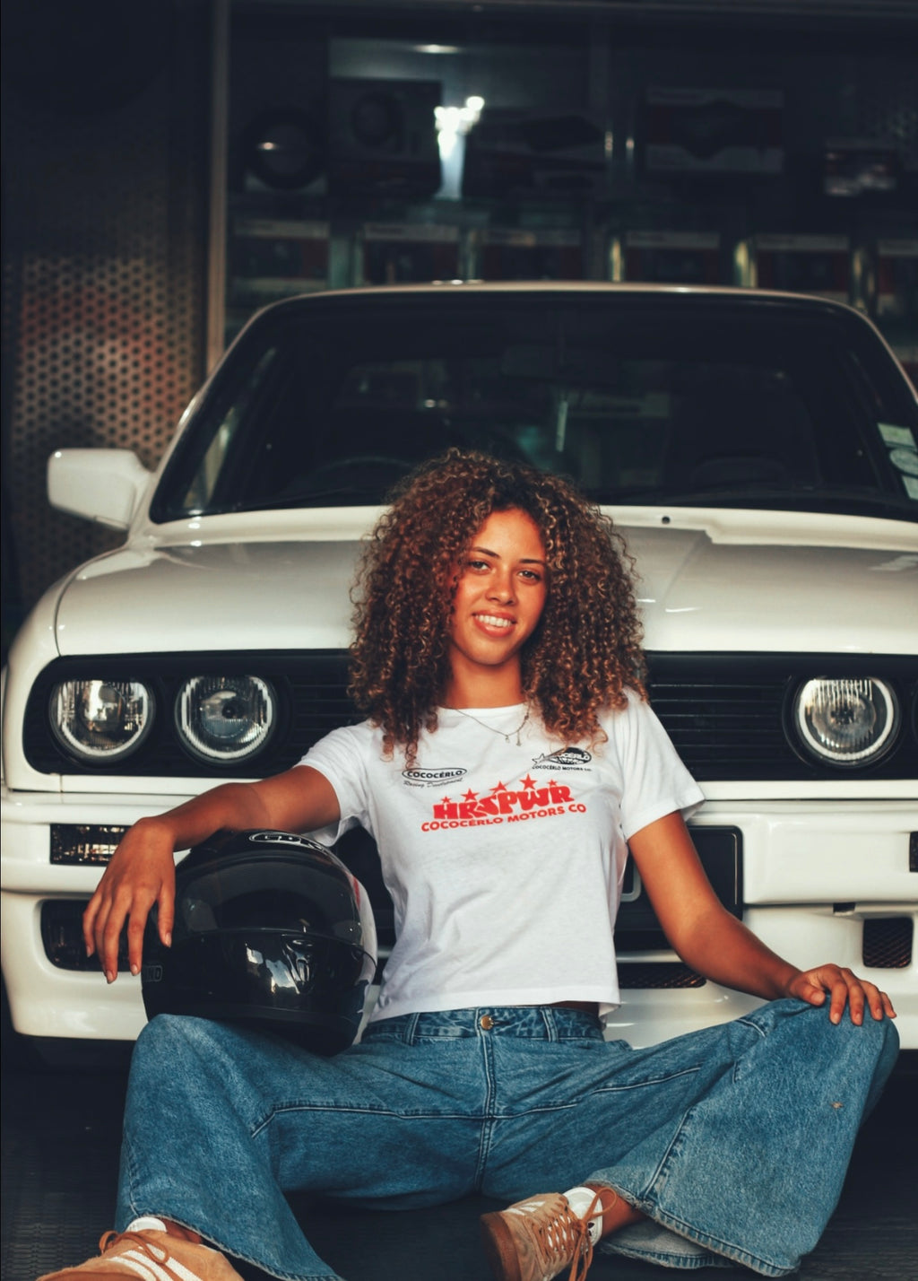 Baby Racing Tee - White