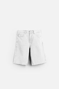 PLEASURES 2 JORTS - WHITE