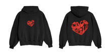 Load image into Gallery viewer, COCOCÉRLO HEART HOODIE - BLACK