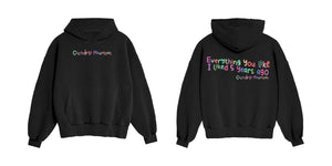 YOU’RE LATE HOODIE - BLACK
