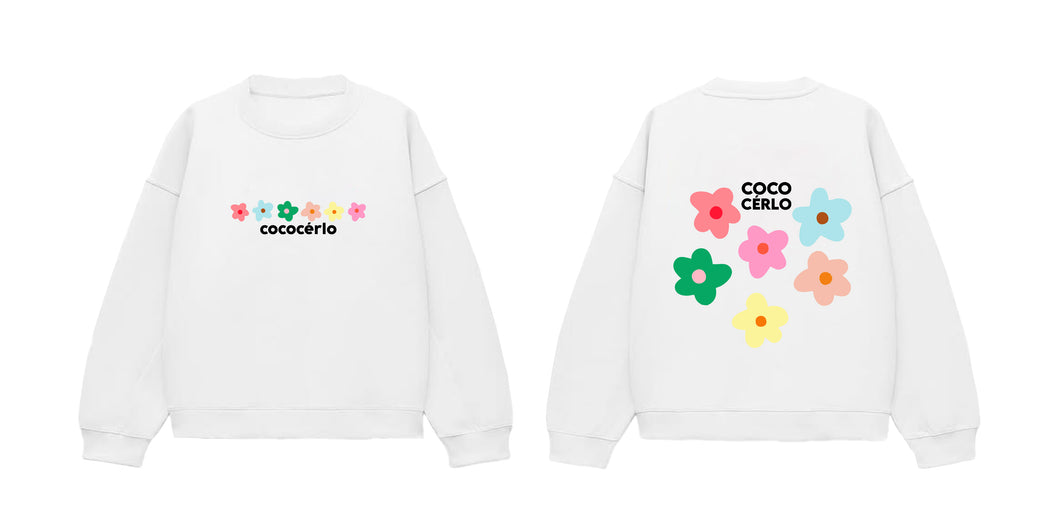 LA FLEUR SWEATER - WHITE
