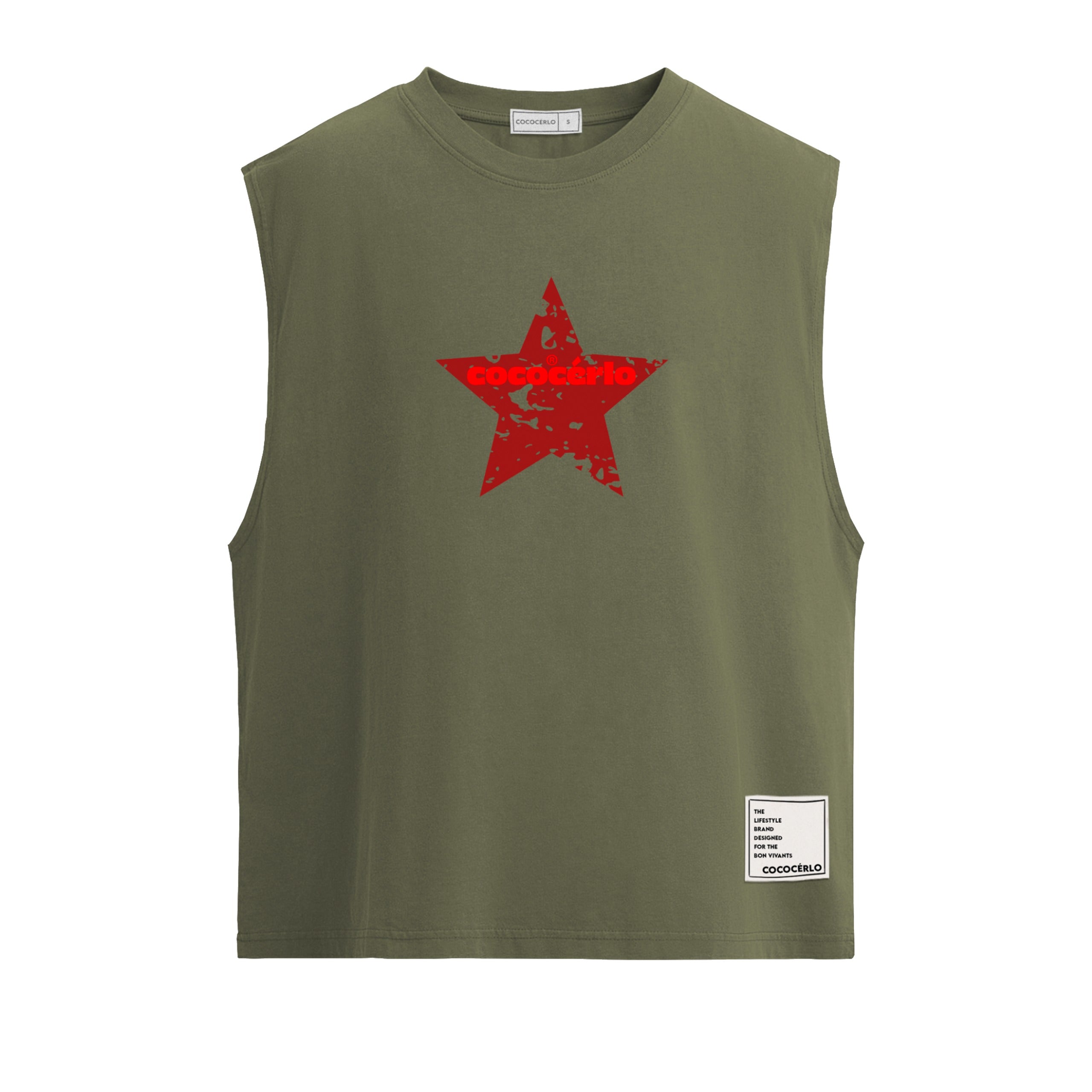 STAR CROPPED TANK - MILITARY