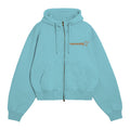 ZIP UP HOODIE - SKY BLUE // CHOCOLATE