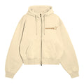 ZIP UP HOODIE - BEIGE // LEOPARD