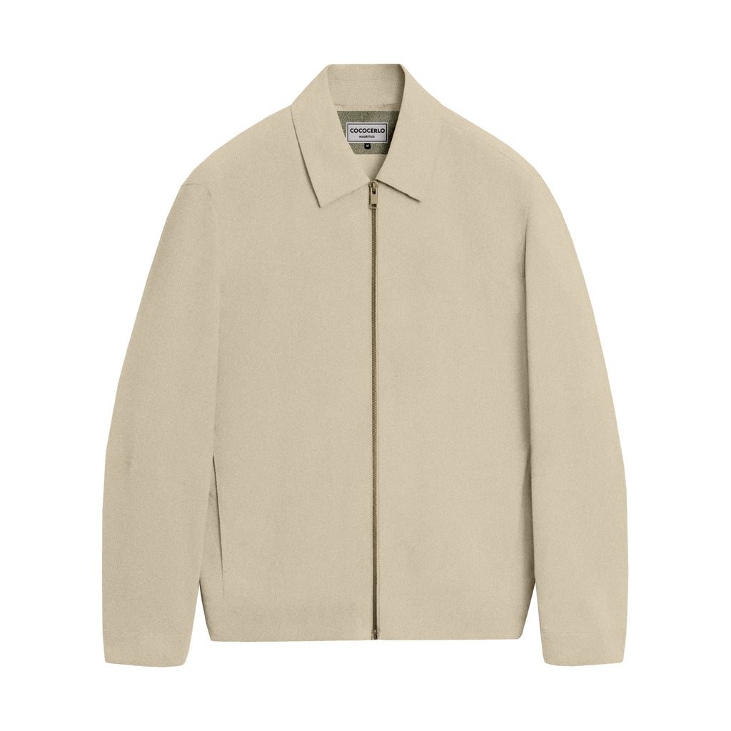 MYKONOS LINEN JACKET - BEIGE