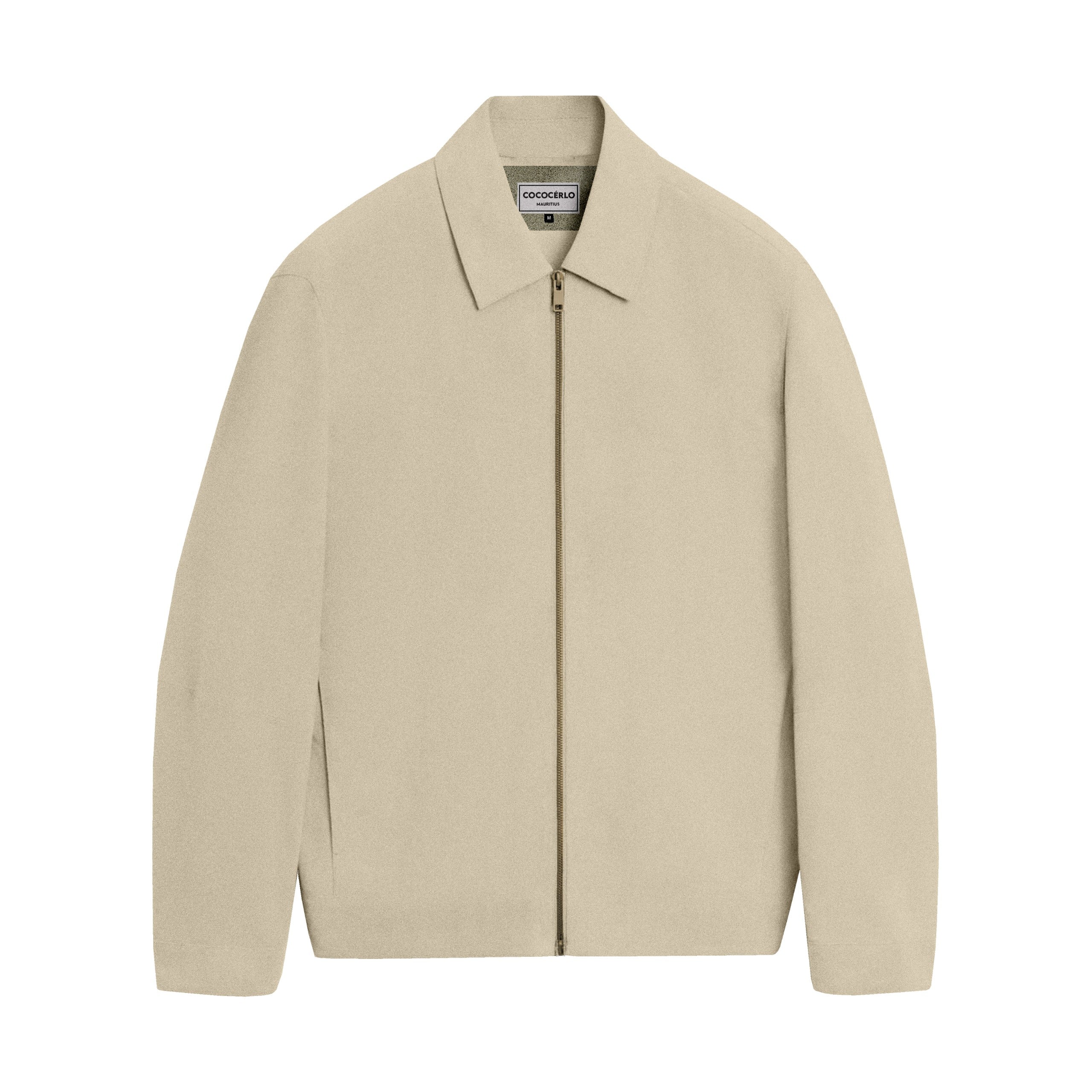 MYKONOS LINEN JACKET - BEIGE
