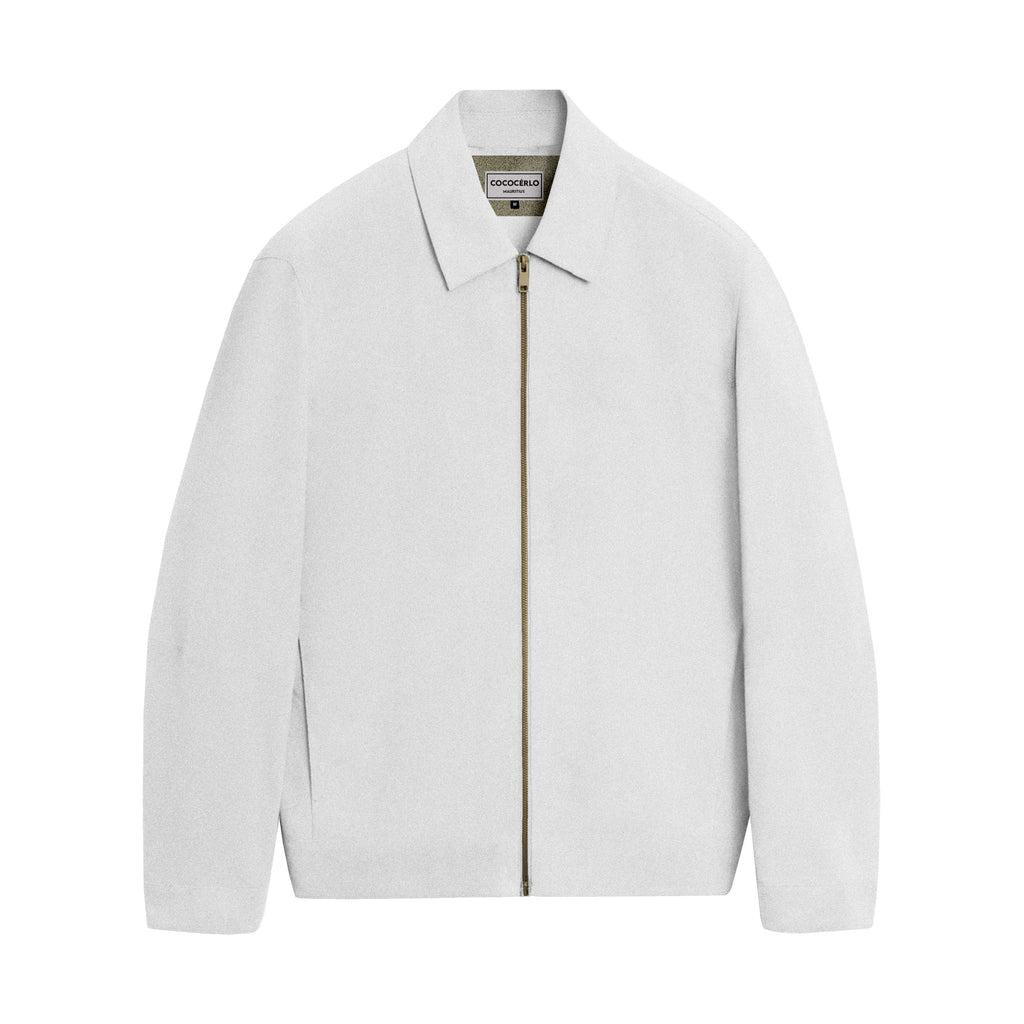 MYKONOS LINEN JACKET - WHITE
