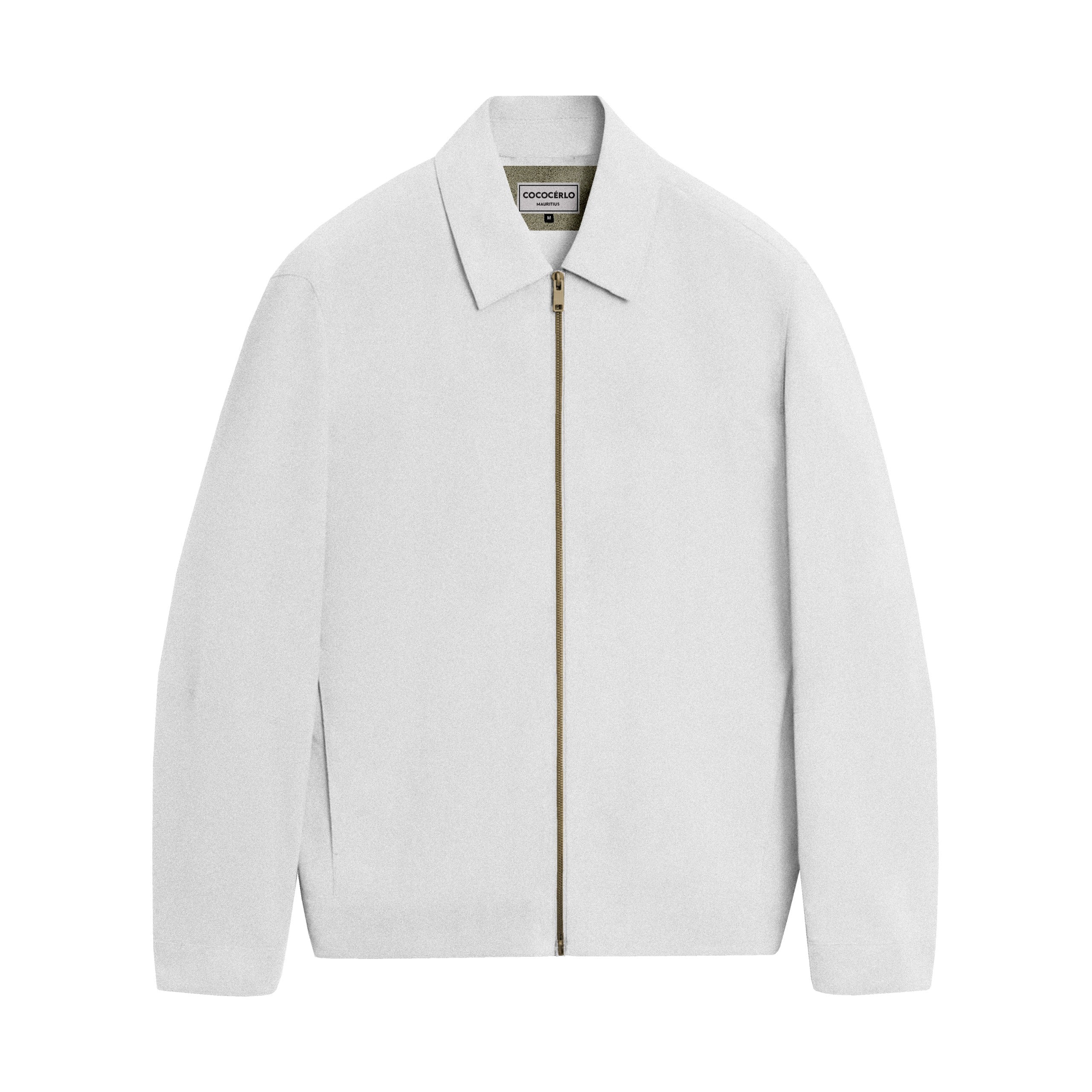 MYKONOS LINEN JACKET - WHITE