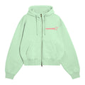 ZIP UP HOODIE - MINT // STRAWBERRY
