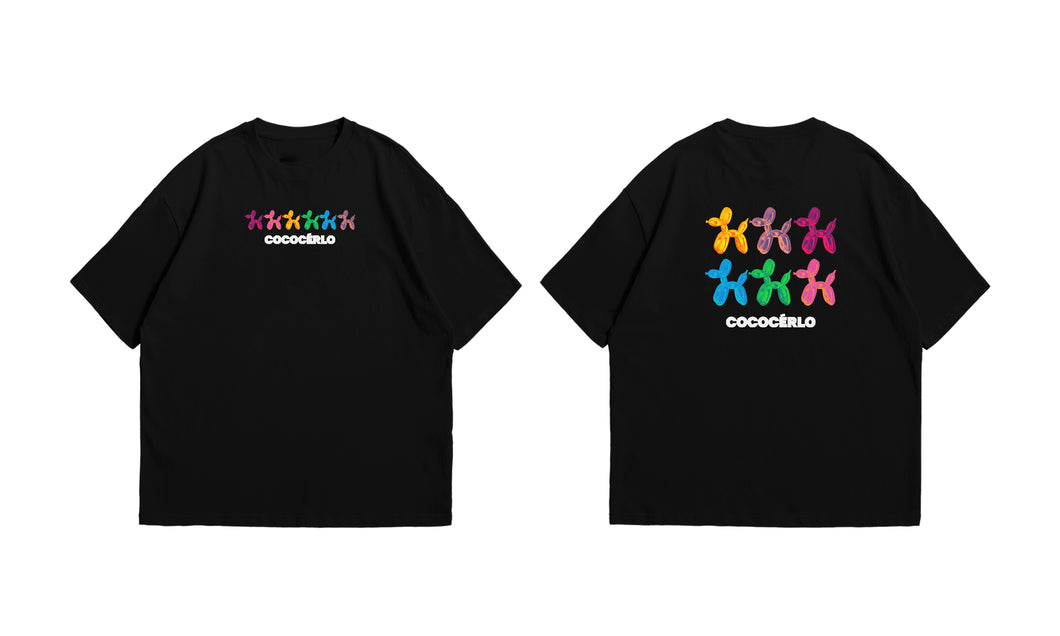 BALLOONS GRAPHIC TEE BLACK