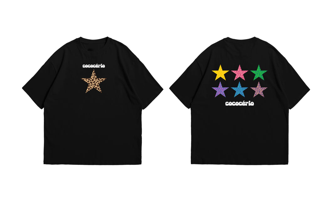 JUNGLE STARS GRAPHIC TEE BLACK